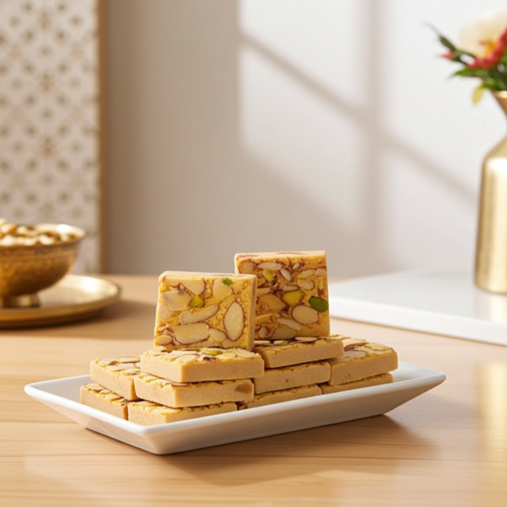 Kaju Mango Biscuit (400 g) - Sri Ganga Vilas traditional sweets & snacks