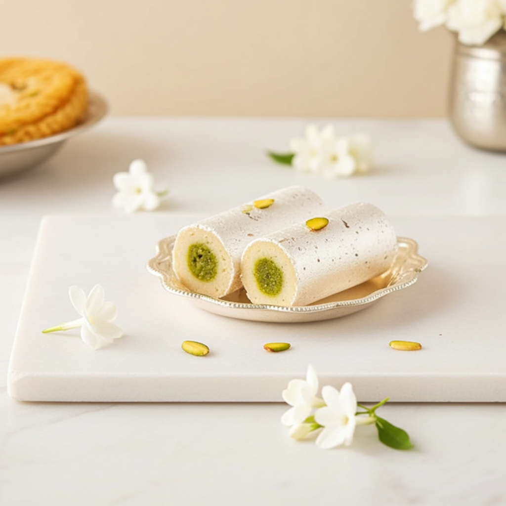 KAJU ROLL (200 g) - Sri Ganga Vilas traditional sweets & snacks