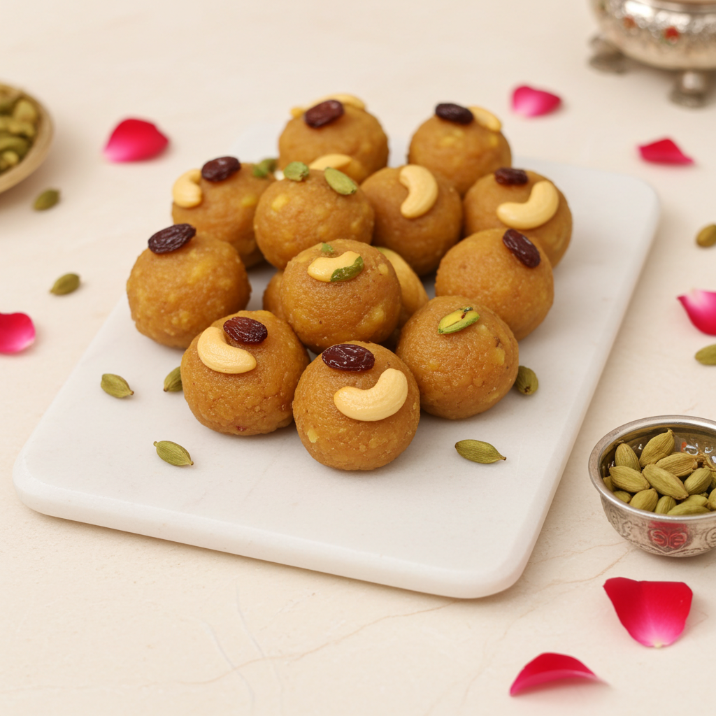 Mini Thirupathi laddu (400 g) - Sri Ganga Vilas traditional sweets & snacks