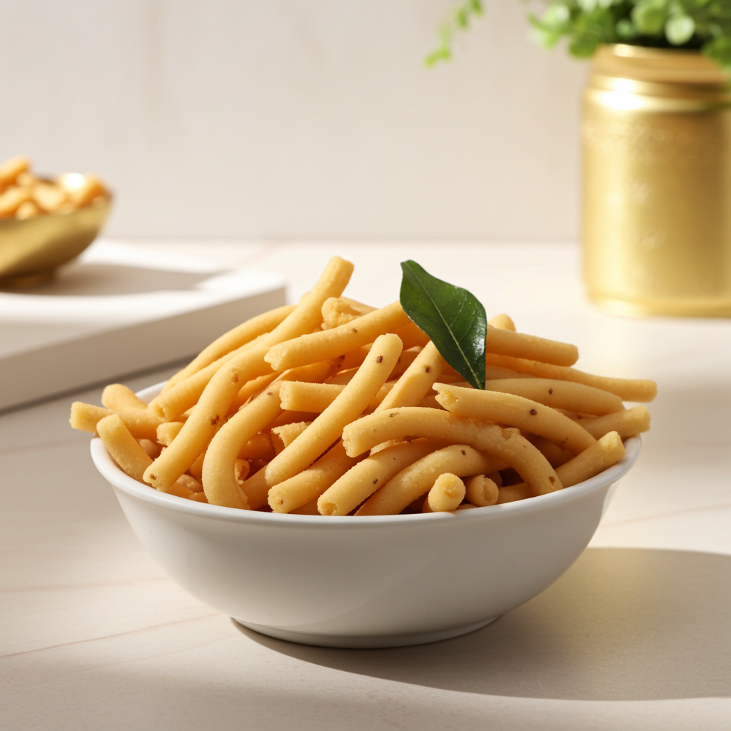 Garlic Murukku (400 g) - Sri Ganga Vilas traditional sweets & snacks