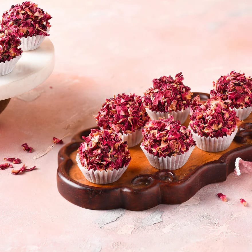 Kaju Rose Petal Laddu - Sri Ganga Vilas traditional sweets & snacks