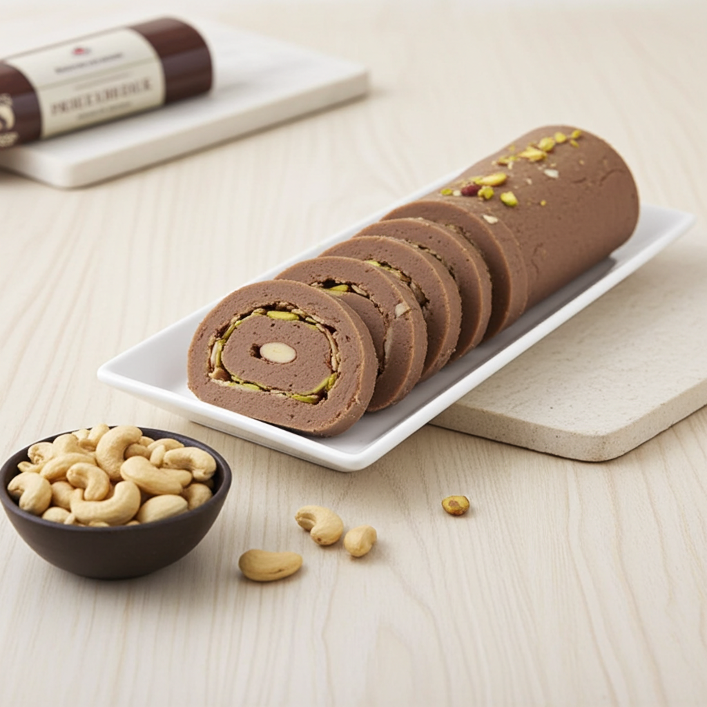 Kaju Chocolate Roll - Sri Ganga Vilas traditional sweets & snacks