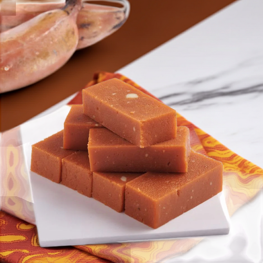 Red Banana Mysorepak (200 g) - Sri Ganga Vilas traditional sweets & snacks