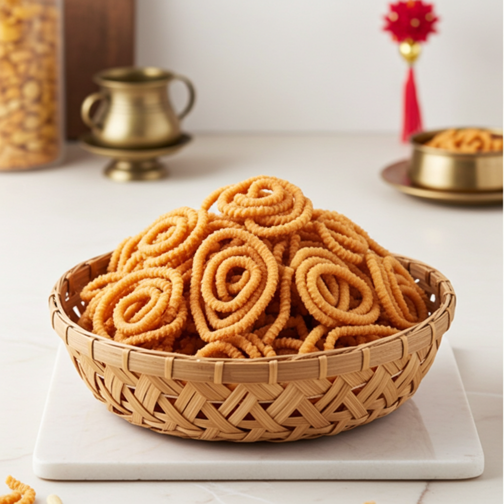 Thinai Murukku -SAVORIES (400 g) - Sri Ganga Vilas traditional sweets & snacks