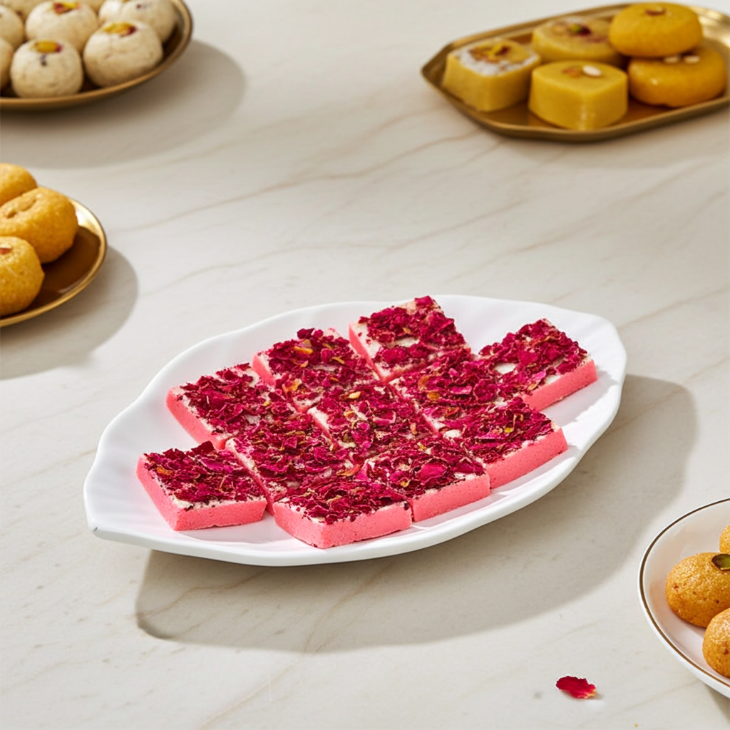 Gulkand Biscuit (400 g) - Sri Ganga Vilas traditional sweets & snacks